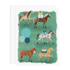 horse party greeting card