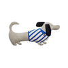 oyoy slinkii dog cushion beige/dark blue