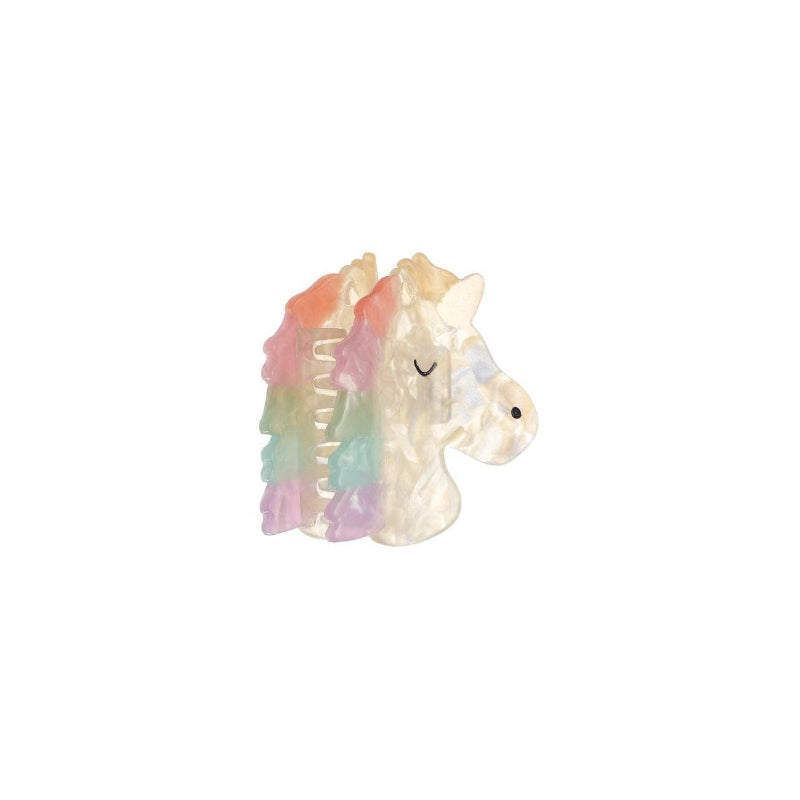 rainbow unicorn hair claw clip
