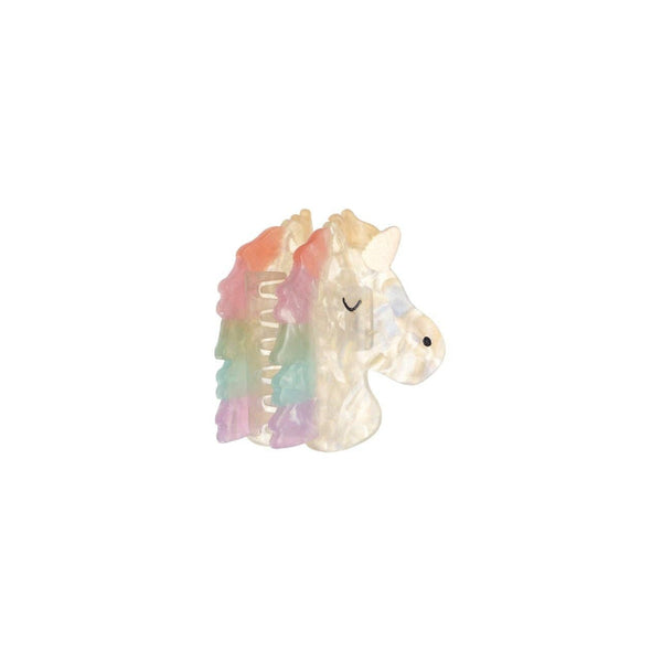 rainbow unicorn hair claw clip