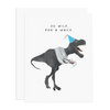 go wild for a while greeting card