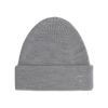 gray label knitted beanie grey melange