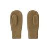 gray label knitted mittens peanut