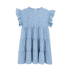 kids on the moon tiny hearts cascade dress blue