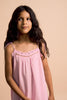 maison mangostan crochet dress pink