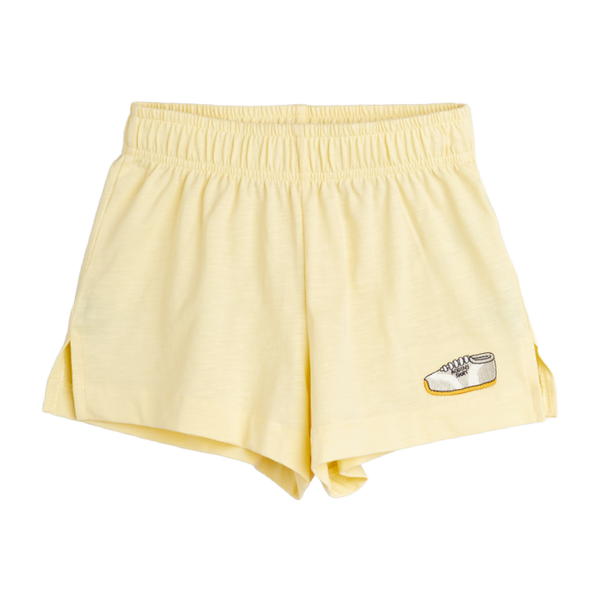 mini rodini jogging emb shorts yellow