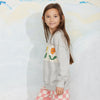 mini rodini violas panel sweatshirt grey melange