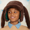 mini rodini rabbit ear faux fur cap brown