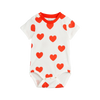 mini rodini hearts aop ss baby body red