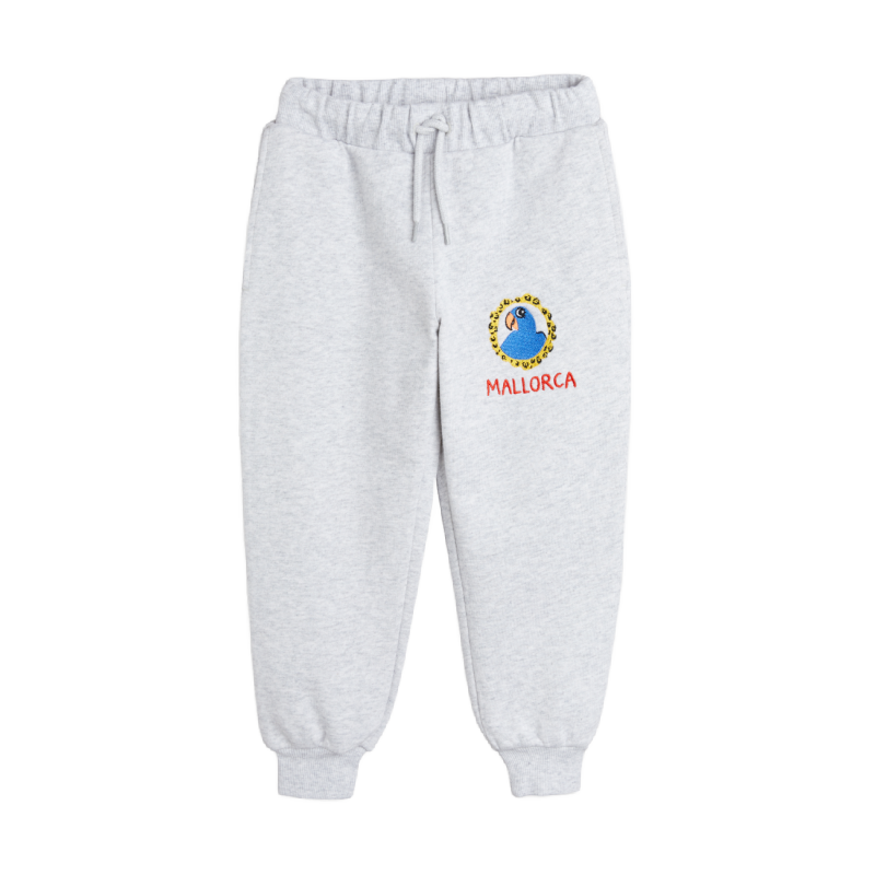 mini rodini parrot emb sweatpants grey