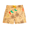 mini rodini nautical aop swim shorts beige