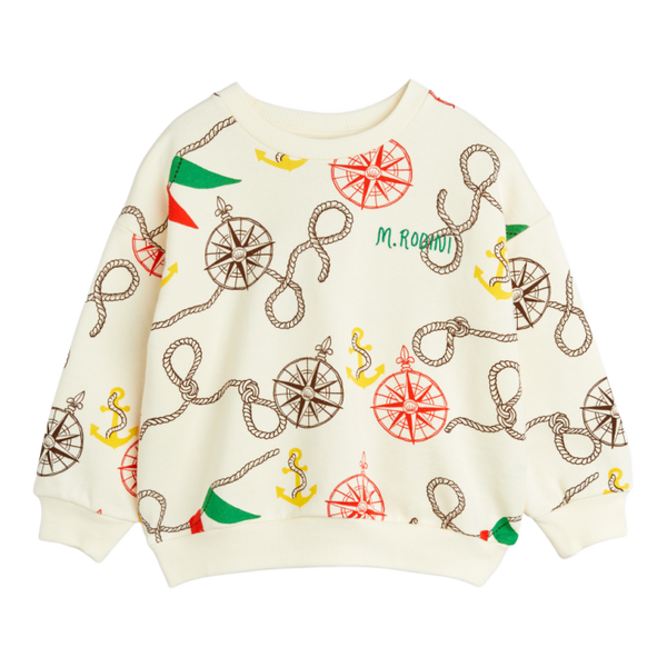 mini rodini nautical aop sweatshirt multi