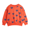 mini rodini hearts aop sweatshirt red