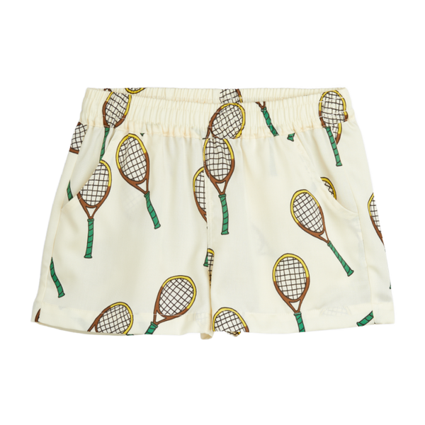 mini rodini tennis aop woven shorts off white