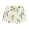 mini rodini tennis aop woven shorts off white