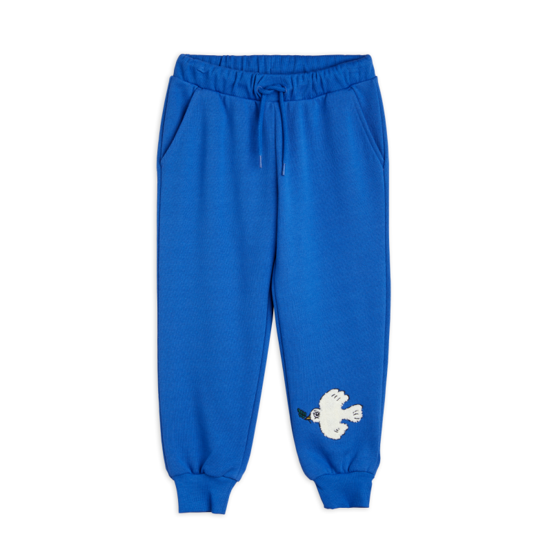 mini rodini x wrangler peace dove sweatpants blue