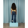 mini rodini x wrangler peace dove flared jeans denim