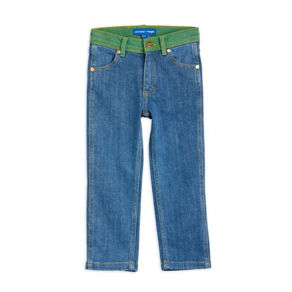 mini rodini x wrangler straight jeans denim