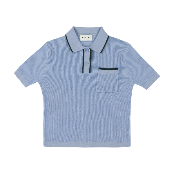 morley urbino shirt blue flax