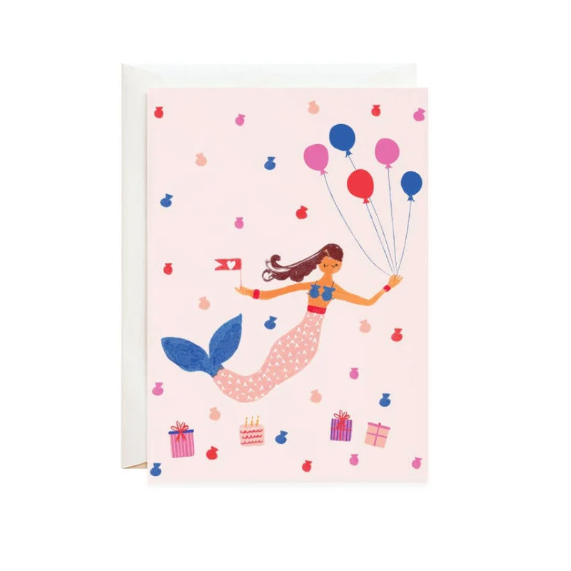 mr. boddington's mermaid's birthday petite card