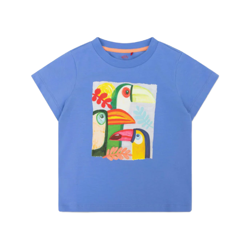 oilily tak t-shirt blue birds