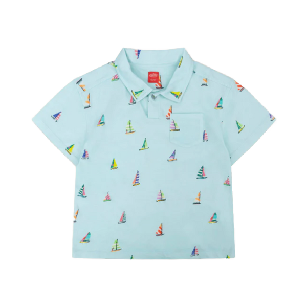 oilily timothy polo t-shirt light blue