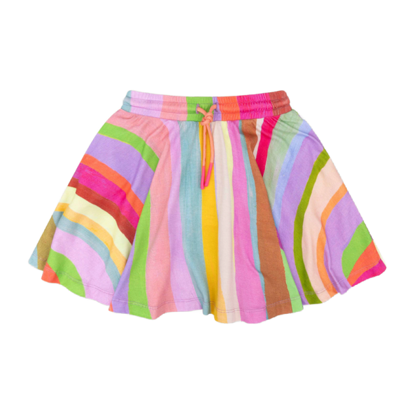 oilily sol jersey skirt painted lines