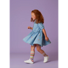 oilily djulie denim dress brunnera blue