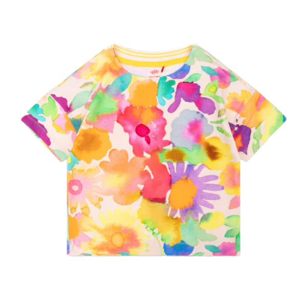 oilily tiscia t-shirt inky flowers