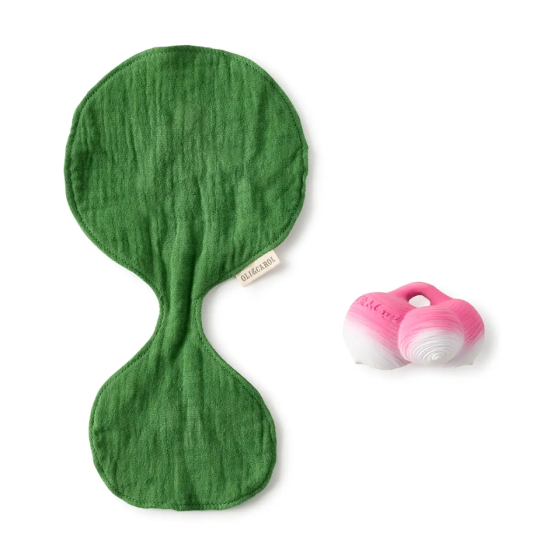 oli & carol ramona the radish mini doudou teether – kodomo