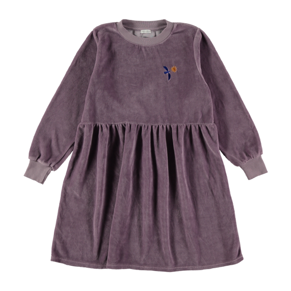 picnik velour dress purple