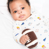 estella nyc football baby rattle