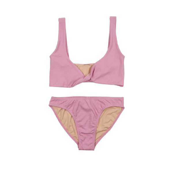the new society woman textured bikini set iris lilac