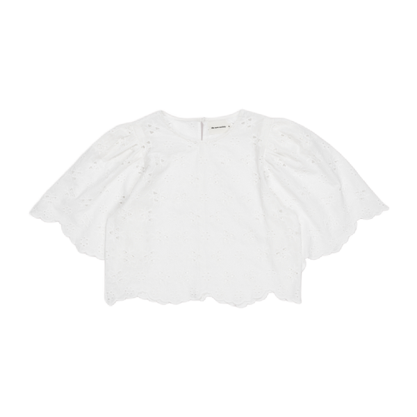 the new society woman abbott blouse off white