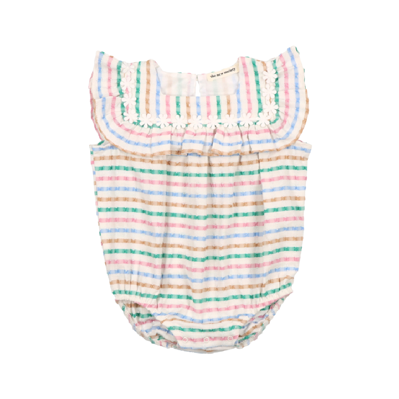 the new society figueroa baby romper stripes