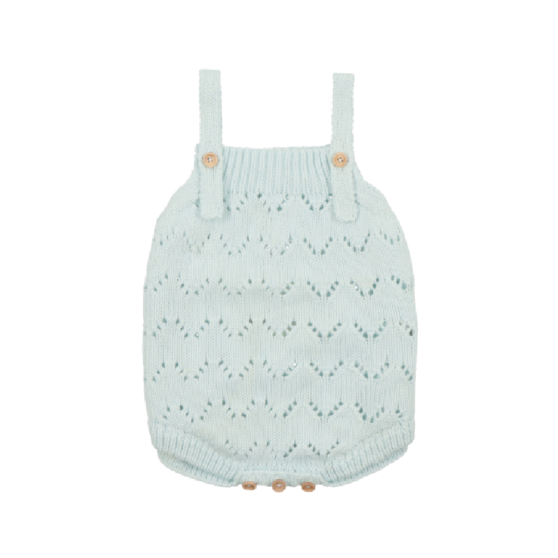 the new society franklin baby romper seaglass