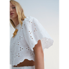 the new society woman abbott blouse off white