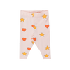 tinycottons hearts stars baby pant pastel pink