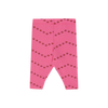 tinycottons zigzag baby pant dark pink