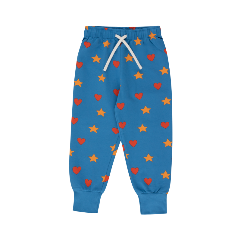 tinycottons hearts stars sweatpant blue