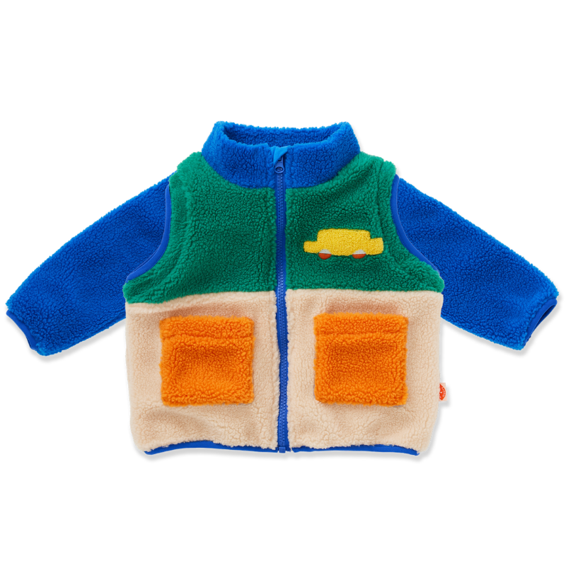 halcyon nights beep beep sherpa jacket