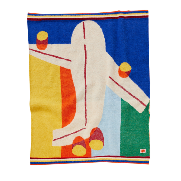 halcyon nights plane knit blanket