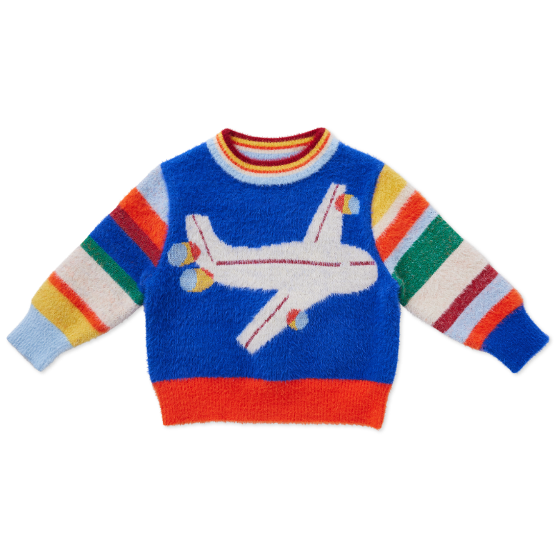 halcyon nights plane knit sweater