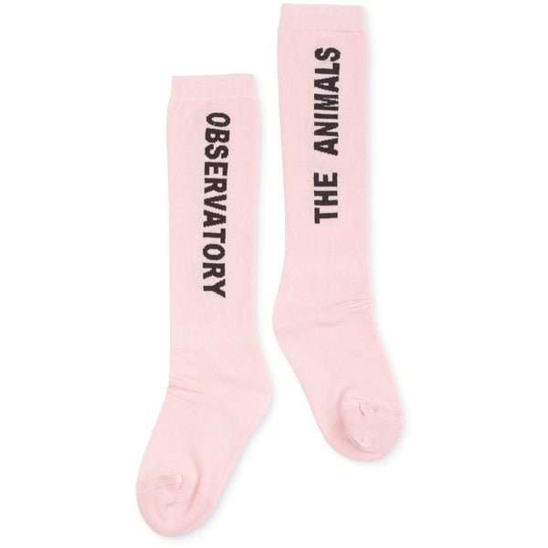 the animals observatory socks soft pink - kodomo