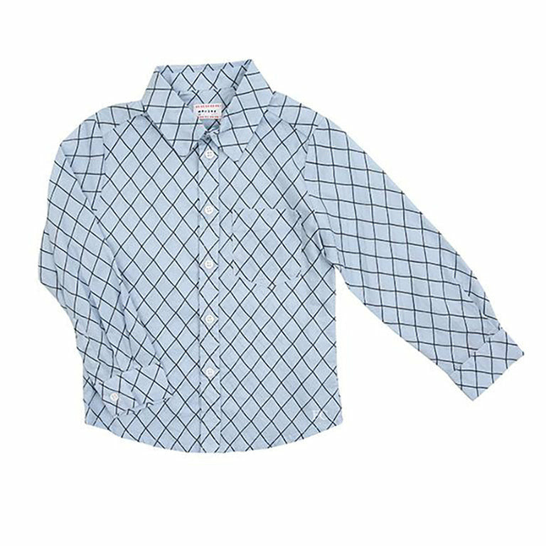 morley for kids benjamin grill sky boys shirt - kodomo boston, free shipping, boys button down shirts