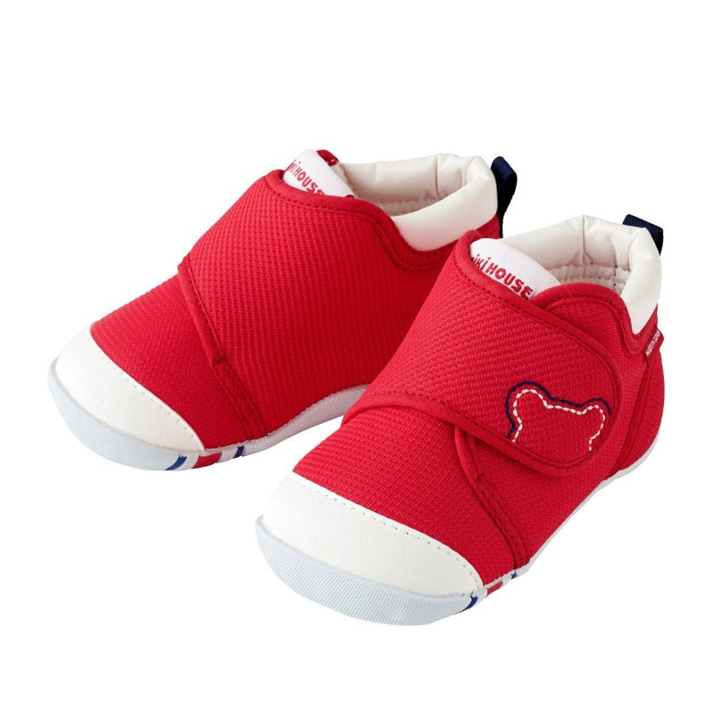 miki house my first shoes red