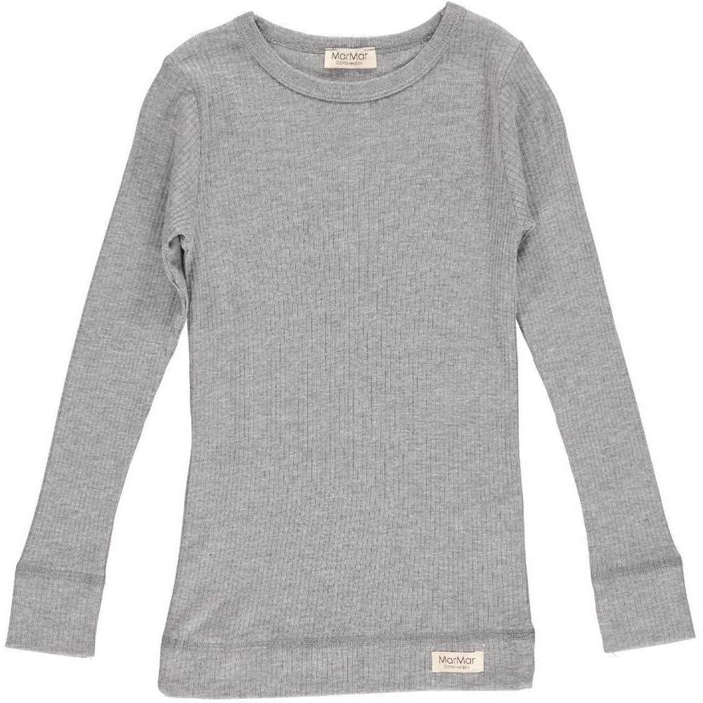 marmar copenhagen l/s grey melange t-shirt - kodomo