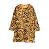 mini rodini basic leopard long sleeve dress - kodomo boston, mini rodini basic leopard dress, fast shipping