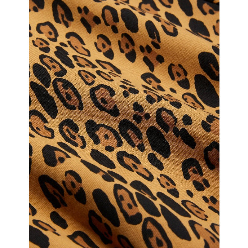 Mini Rodini leopard-print cotton track pants - Brown
