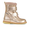 angulus tex-boot with velcro straps light copper/rose - kodomo boston. free shipping.